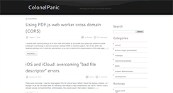 Desktop Screenshot of colonelpanic.net